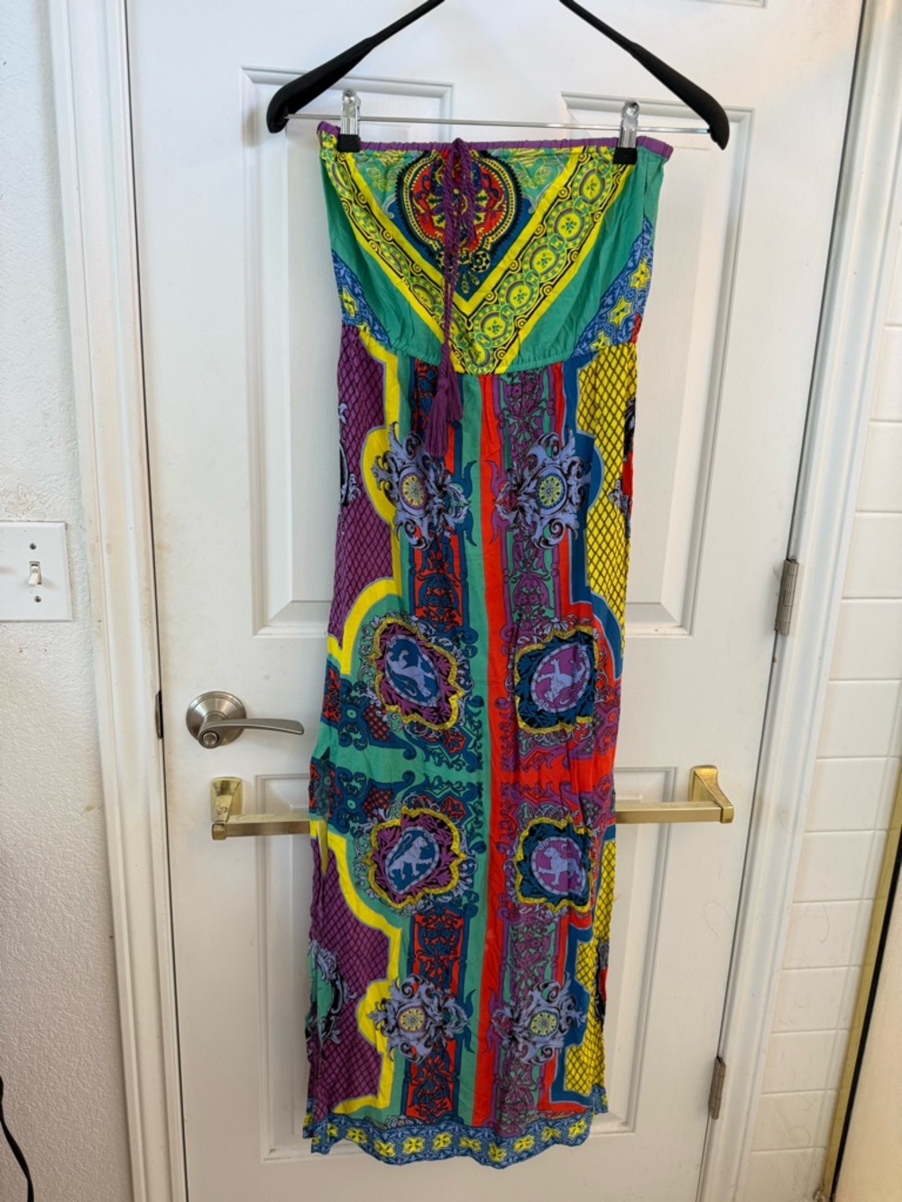 Flying Tomato Colorful Patterned Maxi Dress